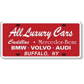 Aluminum License Plate Ads